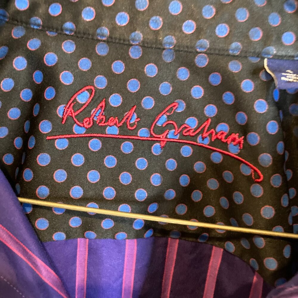 ROBERT GRAHAM MENS LONG SLEEVE SHIRT SIZE S EUC - Picture 6 of 7